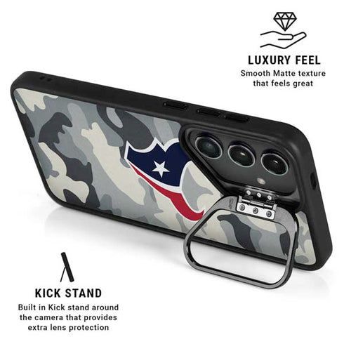 NFL Houston Texans Camo Galaxy S24 Plus Kickstand Case